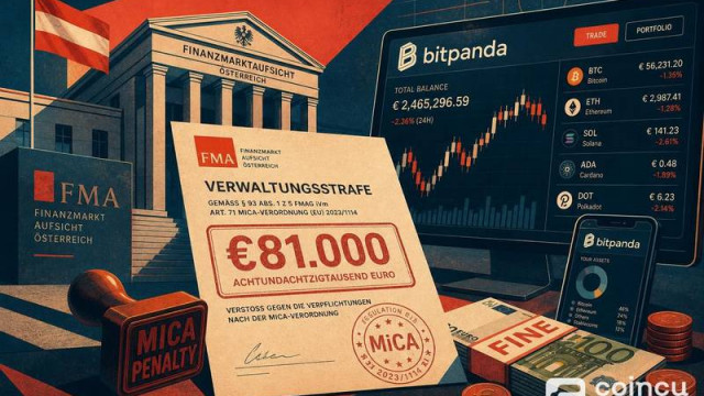Austria Fines Bitpanda $81K in First Public MiCA Penalty