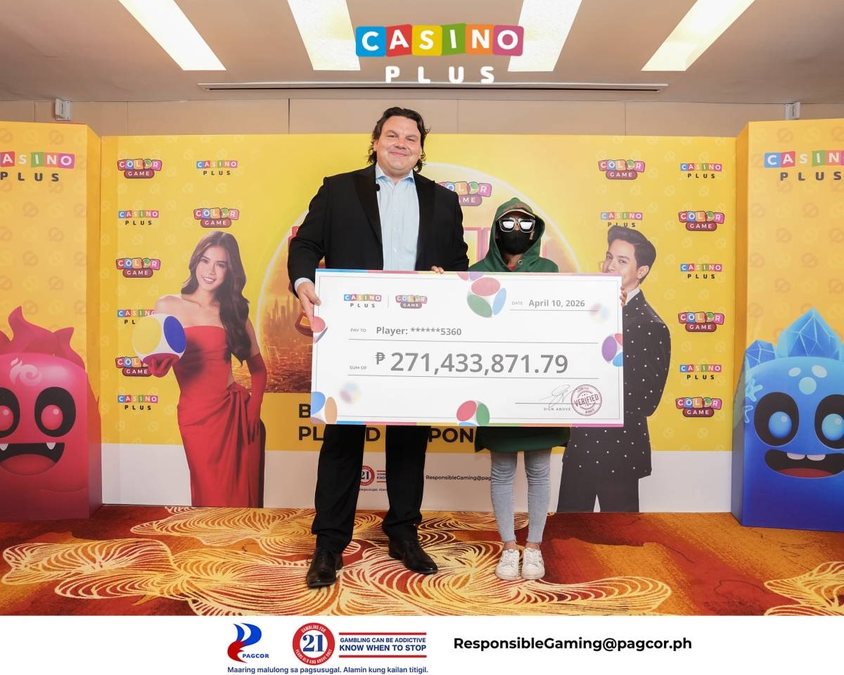 Casino Plus Crowns Single Winner in Massive P271 Million Jackpot Payout