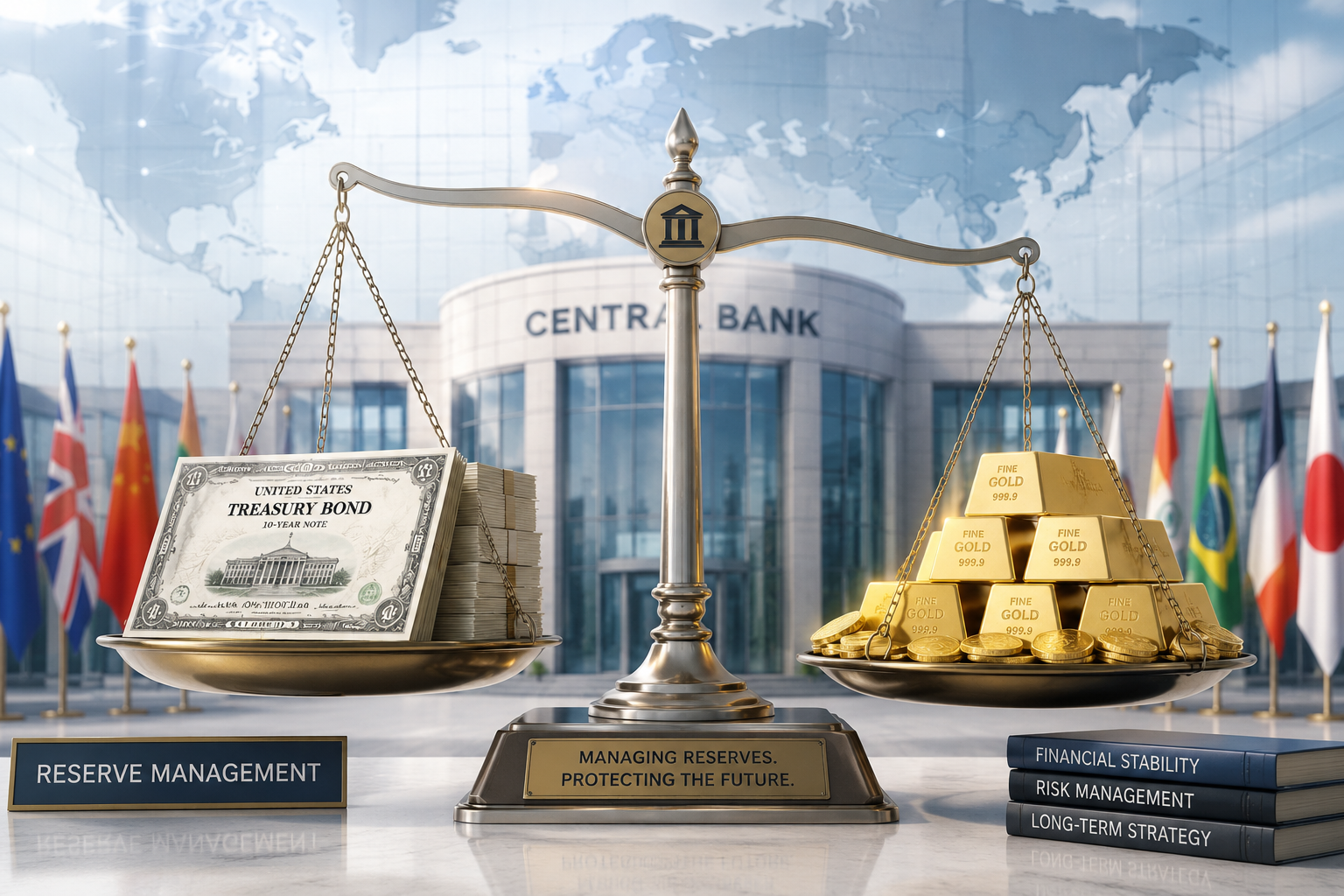 Central Banks Plan 7% Reserve Shift From Dollars to Gold