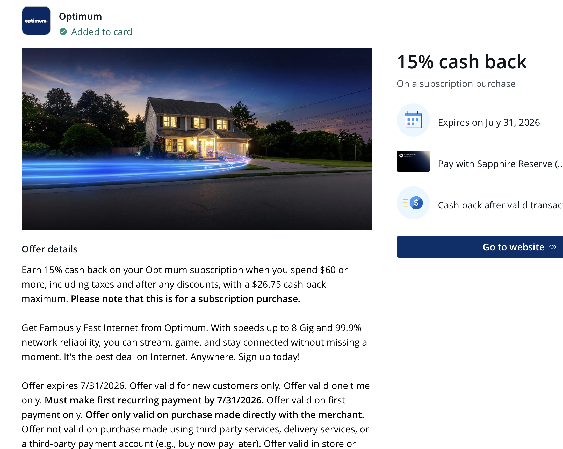 Chase Cash-Back Deal Points to Telecom Promo Battle