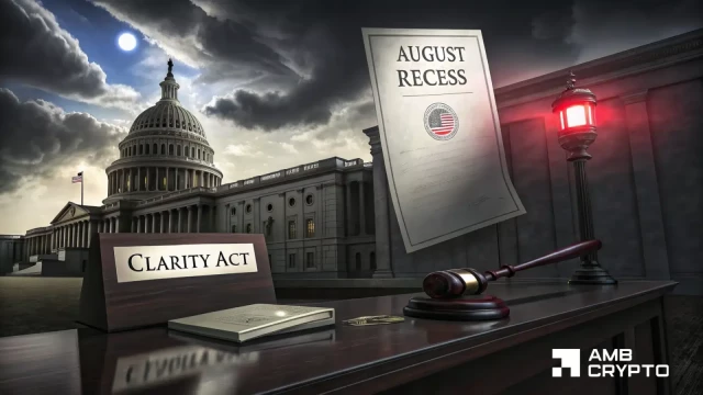 CLARITY Act missing from Aug. 3 Senate floor agenda