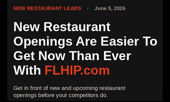 Early Restaurant Lead Data Gives Vendors an Edge