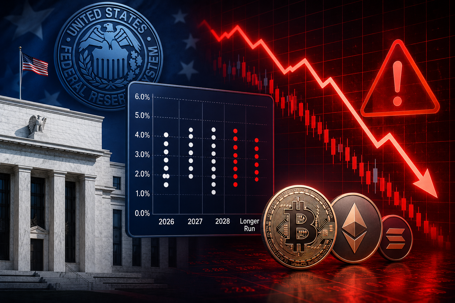 Hawkish June Dot Plot Surprise Weighs on Crypto Markets