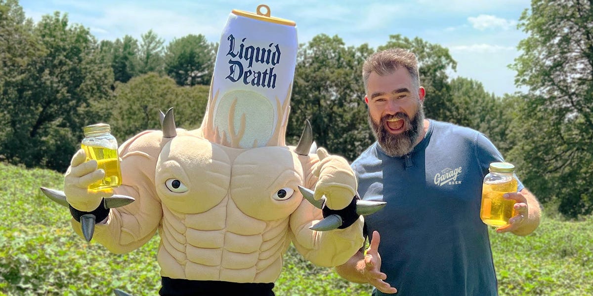 Jason Kelce beer ad mocks AI data centers over water use