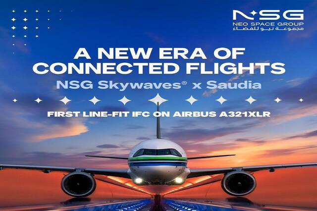 Neo Space Group activates first IFC on Saudia's Airbus A321XLR