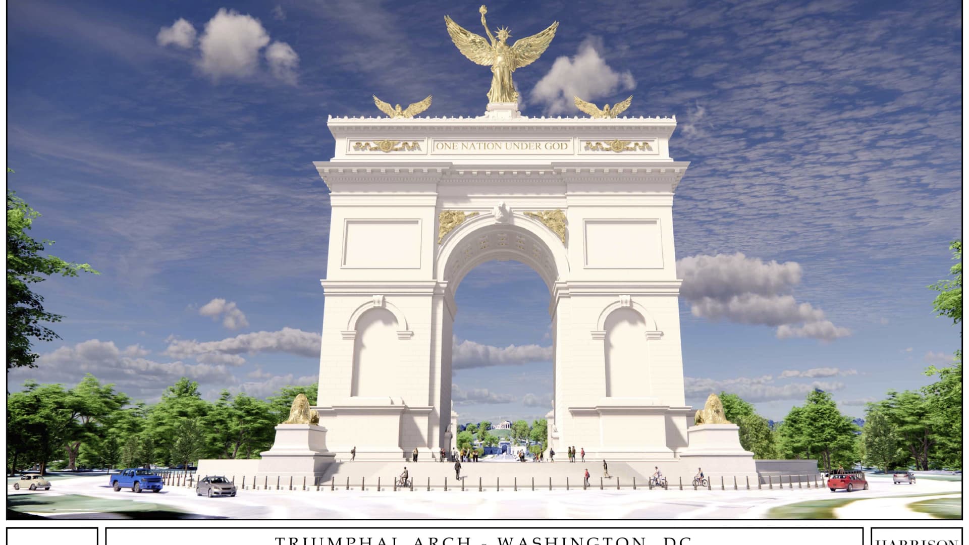 Proposed 250-Foot 'Triumphal Arch' Sparks Infrastructure and Budget Controversy