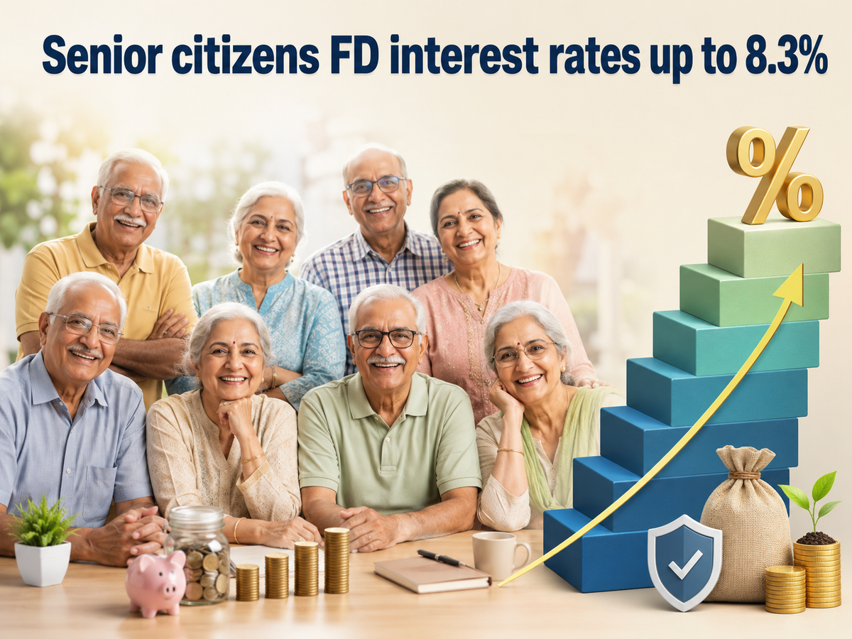 Senior FD Rates Hit 8.3% at Small Finance Banks, SBI at 7.25%